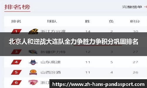 北京人和迎战大连队全力争胜力争积分巩固排名